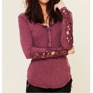 Vintage Free People Henley
